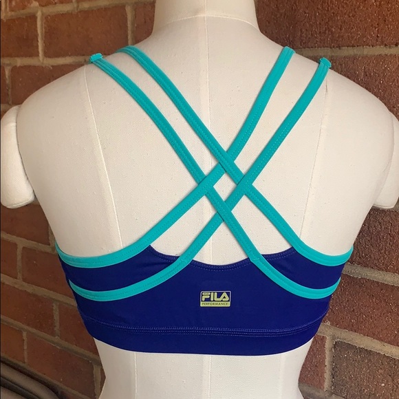Fila Sport purple criss criss back sports bra Size Small - Picture 2 of 3